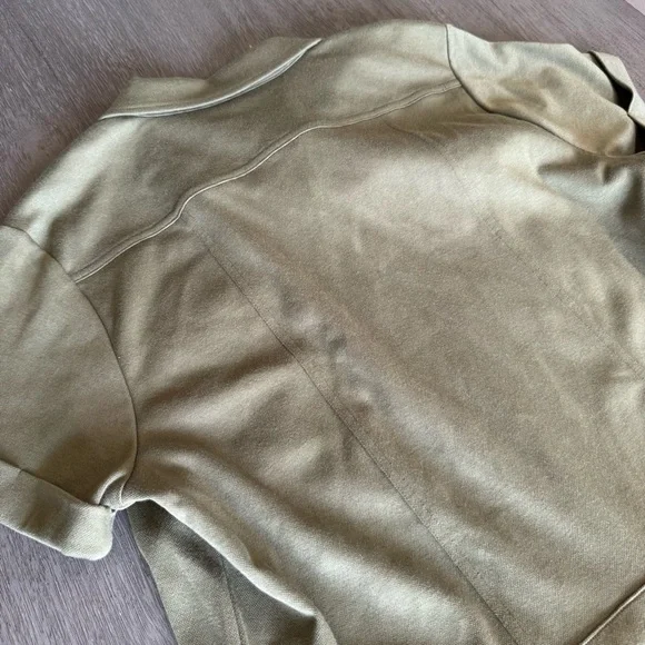 CAbi Olive Green Squad Romper Jumpsuit Onesie L - Picture 7 of 13